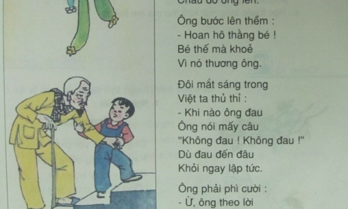 Chủ biên sách giáo khoa "trần tình" về bài thơ “Thương ông"